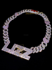 เครื่องประดับสุดหรูของแร็ปเปอร์20 "สร้อยคอจี้เพชรรูปหัวใจสไตล์ฮิปฮอป - Product Image 5