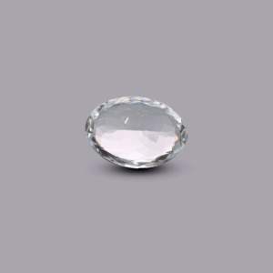 Certified Natural Aquamarine 4.7 Carat Sky Blue Oval Faceted Loose Gemstone for Fine Jewelry - Product Image 2