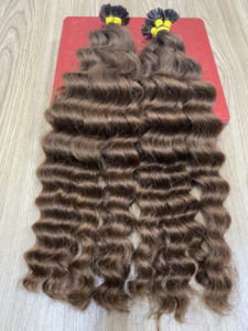 Extensions de cheveux à pointe plate pré-collées, colle forte italienne, 100% cheveux humains Remy, cuticules intactes - Product Image 3