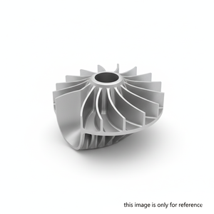 Roue d'impulsion radiale en acier inoxydable pour compresseur, rotor de turbocompresseur, pale de ventilateur soufflant, composant de quincaillerie industrielle - Product Image 3