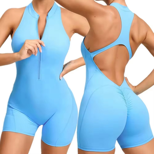 Mono Blanco sin Mangas con Cuello Halter para Mujer, Cintura Alta, Secado Rápido, Spandex, Nailon, Ropa de Yoga, Estilo Minimalista para Primavera/Verano - Product Image 6