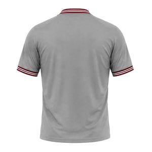 Maillot de football gris pour homme, manches courtes, léger, respirant, uniforme sportif, vêtements de sport pour l'entraînement et la compétition - Product Image 2