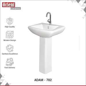 New Stock Arrival Top Quality White Premium Ceramic Sanitary Ware Hand Wash Basin Sink Pedestal from Indian Exporter - Product Image 2
