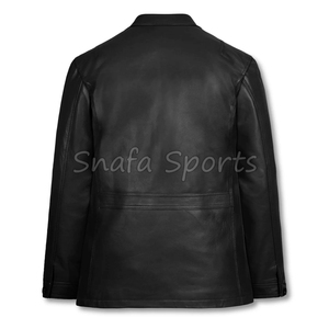 Premium Men Leather <b>Jacket</b> <b>Smart</b> Office Casual Coat High Quality Leather Outerwear Stylish Winter Wear Leather <b>Jackets</b> - Product Image 2