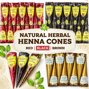 Cônes de henné faciles à appliquer, haute qualité, couleurs rouge, noir, marron, prêts à l'emploi, certifiés Halal, vente en gros - Product Image 1