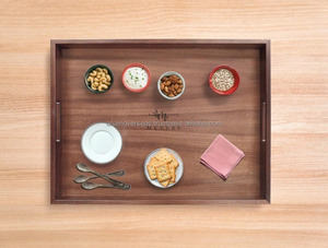 ถาดไม้อะคาเซียแบบชนบทสำหรับโต๊ะเครื่องแป้งและเคาน์เตอร์จัดระเบียบของขวัญพร้อมใช้ - Product Image 4