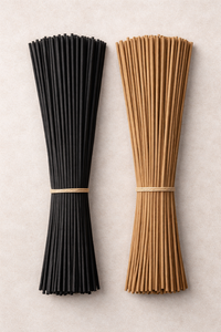 Encens naturel et noir sans bambou, non parfumé et de taille personnalisée, sans bâtonnets en bambou. - Product Image 3