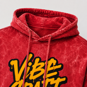 Sweat à capuche pour homme en coton épais, coupe décontractée, effet vintage, broderie personnalisée, streetwear décontracté, vêtements en gros - Product Image 5