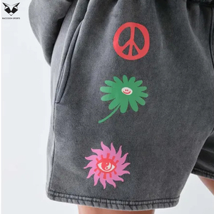Pantalones Cortos Deportivos con Estampado Puff en Color Gris, Material de Primera Calidad, Precio al por Mayor, con Logotipo Personalizado, Mejor Precio, Ropa Deportiva para Mujer - Product Image 6
