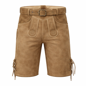 Wholesale Oktoberfest Leather <b>Pants</b> - Custom Designs for Men | OEM Manufacturer of Leather Trousers - Product Image 1