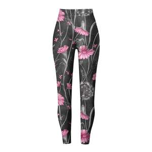 Splendid Apparel High Waist Full Length Paisley <b>Pattern</b> Leggings <b>Machine</b> Embroidery Stretch <b>Knitted</b> Spandex Bohemian Women's - Product Image 6