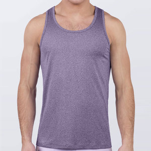 Men's <b>Running</b> <b>Singlet</b> Workout Crew Neck Custom Logo High Quality Factory Price Sleeveless Tank Top Quick Dry Breathable - Product Image 5