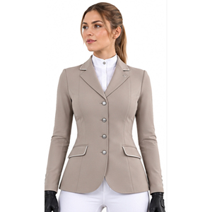 Chaqueta de equitación para mujer, blazer para competición, corte entallado, cintura media, cierre de botones, ligera y transpirable - Product Image 3