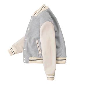 Dernière Collection : Blouson Bomber en Cuir d'Hiver avec Broderie Chenille et Lettres en Laine – Style Universitaire et Baseball - Product Image 2