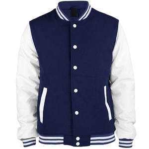 Chaqueta de invierno Varsity de alta calidad para hombre con mangas de cuero de lana y chaqueta Varsity de invierno con bordado de chenilla personalizado - Product Image 1