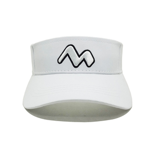 Gorra de Visera Blanca con Borde Curvo, Transpirable y Bordado Personalizado, para Adultos, Uso Casual al Aire Libre en las Cuatro Estaciones, Hecha en Fábrica en Vietnam - Product Image 1