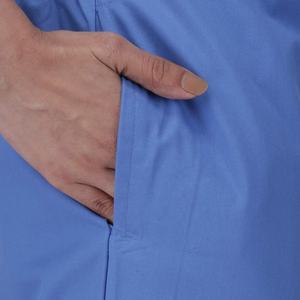 Uniforme Médico Azul Claro para Mujer, Camisa de Manga Corta con Cuello en V y Pantalones a Juego, Ropa de Trabajo Hospitalaria Transpirable y Duradera - Product Image 6