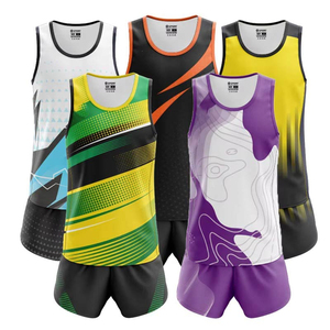 Nuevo Diseño, Conjunto de Jersey de Maratón para Adultos Unisex, para Correr al Aire Libre, Carreras de Velocidad, Estampado Sólido, Secado Rápido, Spandex/Poliéster - Product Image 5