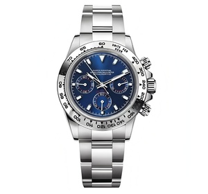 นาฬิกาดำน้ำสปอร์ตโลโก้ SEIKO VK63 ตัวเรือนสแตนเลส หน้าปัดคริสตัลแซฟไฟร์ ขอบหน้าปัดสีเงินกรมท่า ดีไซน์แบบ Homage กันน้ำได้ - Product Image 1