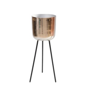 Soporte de maceta de Metal para decoración del hogar, calidad superior, oro rosa brillante pulido - Product Image 1