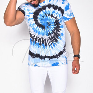 เสื้อยืดผู้ชายแบบ Tie Dye ปรับแต่งได้ตามต้องการ คุณภาพสูง ระบายอากาศได้ดี แห้งเร็ว เป็นมิตรกับสิ่งแวดล้อม แขนสั้น ทรงหลวม ขายดีที่สุด - Product Image 5