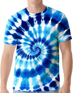 Camisetas Personalizadas con Logotipo, Venta al Por Mayor Directa de Fábrica, 100% Algodón, 180 GSM, Tie Dye, Estilo Hipster, Hip Hop, Hippies, para Hombre, 2026 - Product Image 2