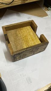 Posavasos de madera hechos a mano, posavasos para té y café - Product Image 4