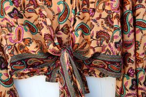 New Arrival Wrap <b>Top</b> Fashionable New Printed <b>Silk</b> Wrap <b>Top</b> <b>for</b> This Summer Easy to Wear and Comfortable With Relaxed - Product Image 2