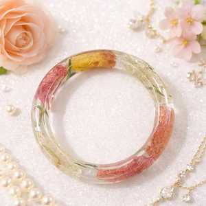 Multi-Color Irregular <b>Resin</b> Bangle Set - Acrylic Cuff Bracelets for Women <b>Resin</b> <b>Crafts</b> - Product Image 6