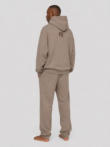 Ensemble de survêtement décontracté pour homme en mélange de coton doux, veste zippée et pantalon de jogging, tenue confortable pour le sport, la gym, l'entraînement et la détente - Product Image 6