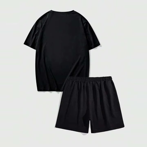 <b>Designer</b> Clothing Summer Embossed Cotton <b>T</b> <b>Shirt</b> 2 Piece <b>Set</b> 2 Piece <b>Shorts</b> <b>Set</b> <b>Men</b> - Product Image 2