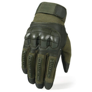 Full Finger Leather Alpha Racing <b>Gloves</b> Hook Loop Closure Touchscreen Non-Slip Wear Resistant Outdoor Activities for - Product Image 1