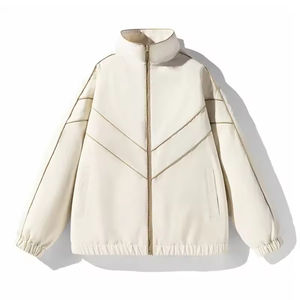 Custom Men's Vintage Waterproof <b>Windbreaker</b> Jacket Breathable Canvas Stand Collar Quick Dry Reversible <b>Beach</b> Style <b>Windbreaker</b> - Product Image 3