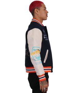 Custom <b>Patchwork</b> Wool <b>Jacket</b> Embroidery Patches Vintage Letterman College Baseball Bomber Varsity Casual Fleece Lining - Product Image 3