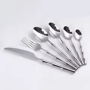 Juego de cubiertos de metal para mesa de almuerzo, cuchara y tenedor, para mesa de comedor, cocina, vajilla para cenar - Product Image 2