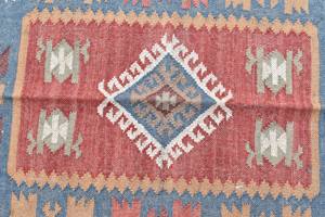 Tapis en jute tissé à la main, réversible, style kilim, en fibres naturelles, pour salon et hall d'hôtel, vente en gros - Product Image 3