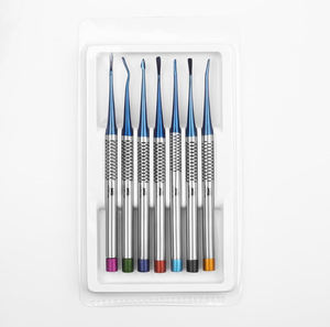 Medic Luxating Elevator 7-Piece Dental Surgical <b>Instrument</b> Set Stainless Steel Manual Tooth Extraction Reusable By Grip Surgical - Product Image 1