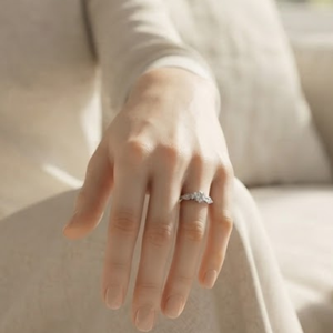 925 Sterling Silver Moissanite <b>Ring</b> Round Brilliant Cut Stone Prong <b>Set</b> <b>Wedding</b> Engagement Jewelry <b>for</b> <b>Women</b> - Product Image 4