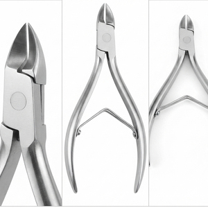Coupe-cuticules en acier inoxydable à large ouverture, lame courbée, coupe-ongles pour les ongles des doigts et des orteils, lame tranchante - Product Image 1