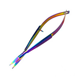 Tijeras Oftálmicas Quirúrgicas Castroviejo de Titanio Multicolor Premium de 4.5 Pulgadas, Rectas, para Microcirugía Ocular Manual - Product Image 2