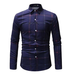 เสื้อเชิ้ตแขนยาวผู้ชายสไตล์ลำลองสมาร์ทแคชชวลสำหรับฤดูใบไม้ร่วงและฤดูหนาว ผ้าฝ้ายอ๊อกซ์ฟอร์ดเนื้อนุ่ม อบอุ่น สีพื้น เรียบหรู - Product Image 6