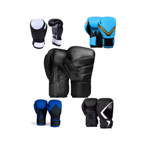 Guantes de boxeo de cuero auténtico de vaca para Muay Thai, MMA, guantes de medio dedo, guantes de boxeo al por mayor - Product Image 3