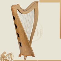 Harpe à leviers en bois à dos rond à 36 cordes, instrument de performance musicale traditionnelle