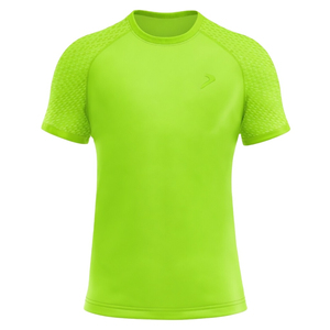 Camiseta Deportiva de Manga Corta para Hombre, Personalizada, de Alta Calidad, Color Verde Lima, Transpirable, de Poliéster y Elastano, para Gimnasio - Product Image 2