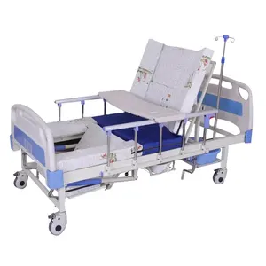 Patiëntenzorg Lift Linker/Rechter Lichaamsrotatie Functie Kruk Verstelbaar Bed Multifunctioneel Elektrisch Ziekenhuisbed