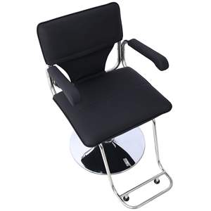 Sillón de Peluquería con Elegante Estructura de Acero Inoxidable y Bomba Hidráulica de Alta Resistencia, Silla de Barbería Moderna para Lavado de Cabello - Product Image 4
