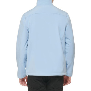 เสื้อแจ็คเก็ตซอฟต์เชลล์สำหรับผู้ชาย สีเทา เสื้อโค้ทสำหรับตั้งแคมป์กลางแจ้ง กันน้ำและให้ความอบอุ่น - Product Image 4