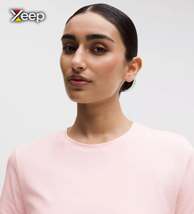 Camiseta Deportiva Ligera Informal para Mujer XEEP, Personalizable, Corte Holgado, Manga Corta, Transpirable, Cuello en V, Bordado con Letras - Product Image 3