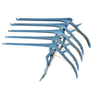 Ensemble de 5 Rongeurs Kerrison en Titane Bleu Premium (1mm/5mm) et Punch Dorsal Ferris-Smith 7 pouces à Morsure Vers le Haut à 45 Degrés 20/23 cm MOL - Product Image 1