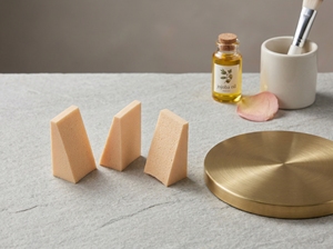 [K-ESSENTIALS] Éponge de maquillage triangulaire jetable hygiénique beige en vrac pour fond de teint - Product Image 6